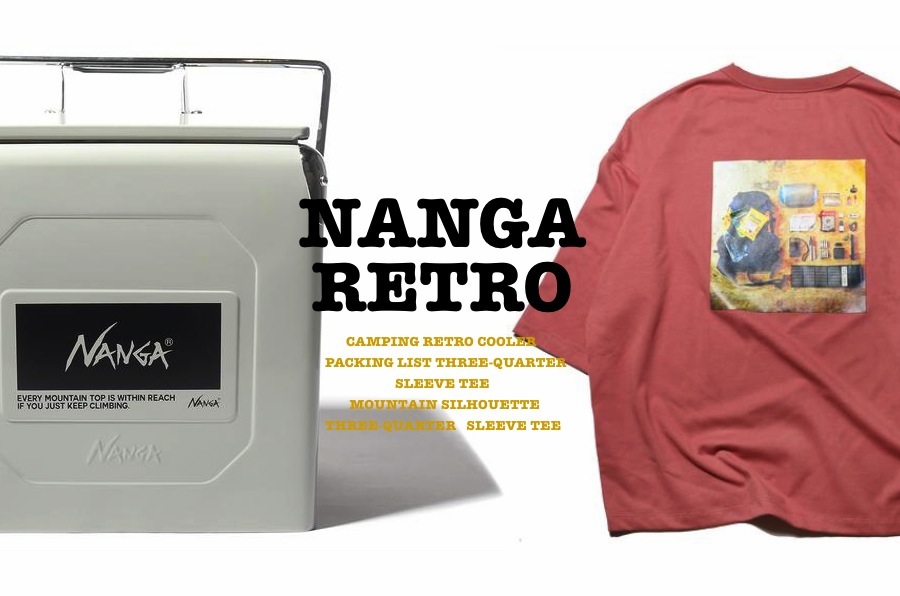 NANGA レトロクーラーボックス NANGA】レトロなスチールクーラーBOXと雰囲気のあるルーズTEE